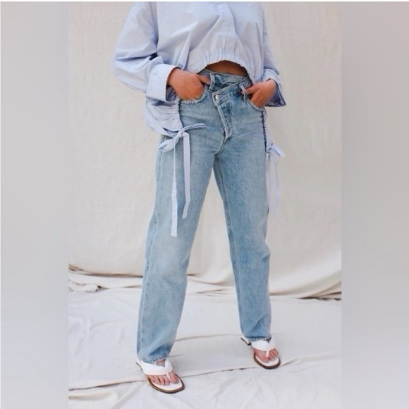 NEW Agolde Women’s Criss Cross Upsized Jeans - Picture 8 of 14